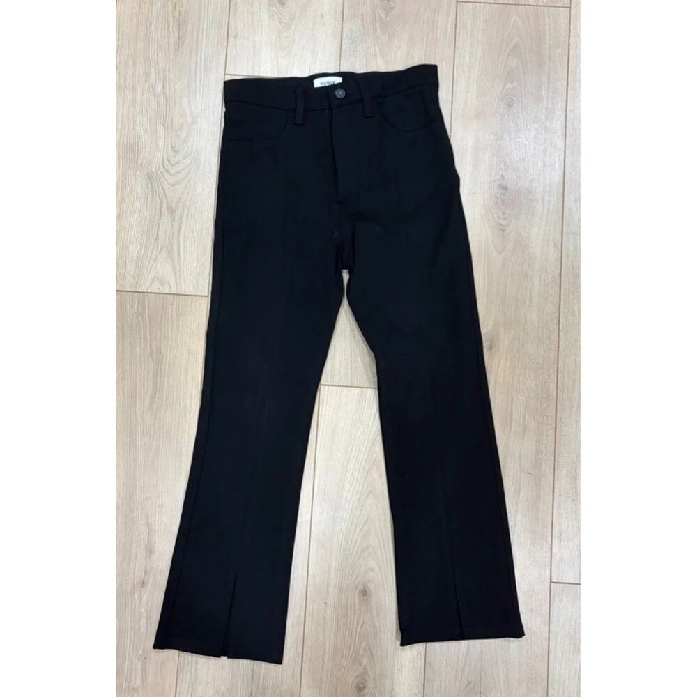 Pistola Lennon Night Out Black High Rise Split Hem Pants Size 27